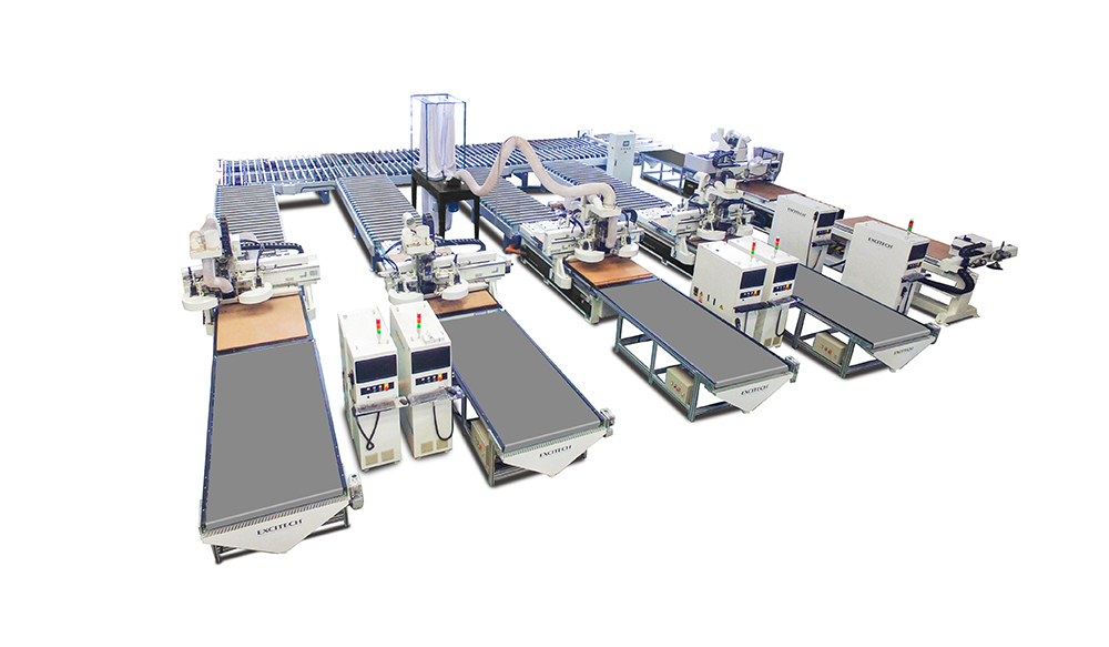 Automated Cabinet Door Production Line woodworking machine